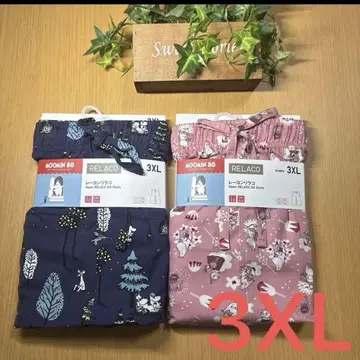 미사용 새상품 3XL 유니클로 무민 릴라코 네이비&핑크
