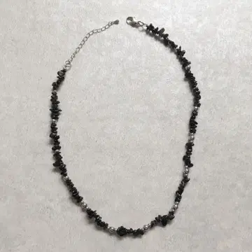 USED 목걸이 블랙 실버