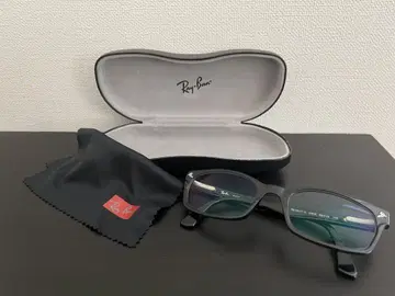 Ray-Ban 블랙 스퀘어 안경 케이스 포함 무도수