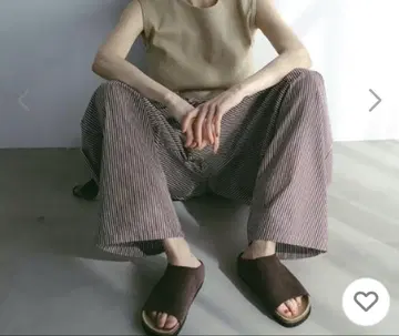 샌들 스웨이드 풋베드 샌들 여성용 36