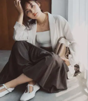 Mila Owen 맥시 길이 볼륨 티어드 스커트