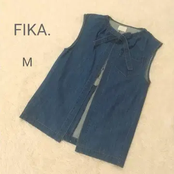 FIKA. 피카 야마다야 데님 베스트 코튼 100% M