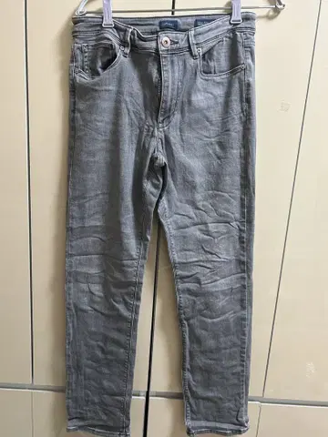 JILL DENIM 하이 라이즈 스트레이트 레그 6호 그레이