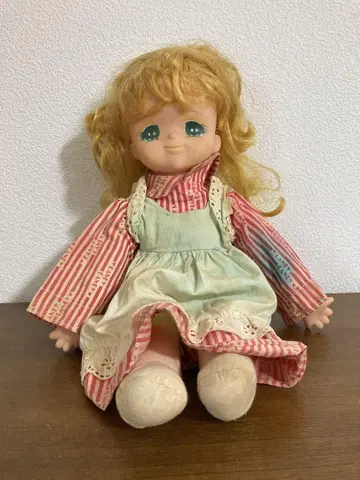 금발 컬 헤어 인형 약 30cm
