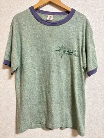 80s SOFFE ATHLETIC 링거 티셔츠 USARMY 티셔츠
