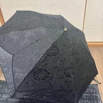 양산 MOON BAT 문배트 블랙 레이스 무늬