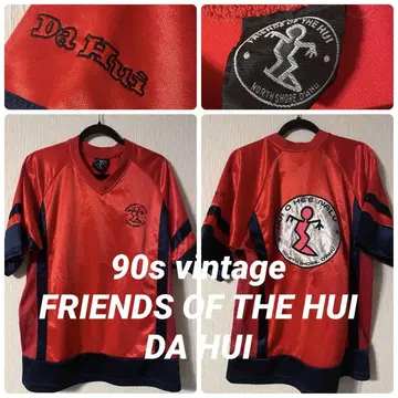 빈티지 90s DA HUI 남성용 XL 티셔츠 게임 셔츠 자수 로고