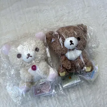 리락쿠마 카페 컬러 봉제 인형 세트