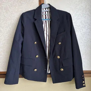 네이비 더블 브레스트 자켓 M