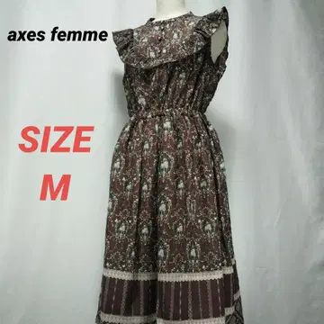 axes femme 엑시즈팜 꽃무늬 롱 원피스 슬리브리스 올 패턴