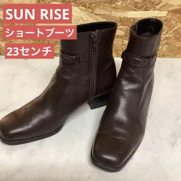 SUN RISE 여성용 숏부츠 브라운 23cm 세련된 (4)