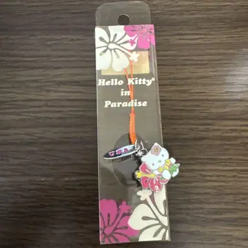 하와이 한정판 알로하 키티 하이비스커스 네자케 스트랩