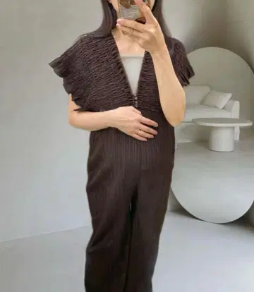 시마무라 Lax dan tia 셔링 살로펫 브라운