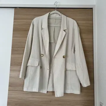 Discoat 마 혼방 테일러드 자켓 아이보리