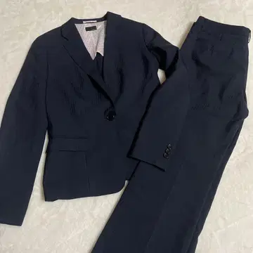 ONLY 온리 세탁 가능한 수트 셋업 스트라이프 네이비 11호