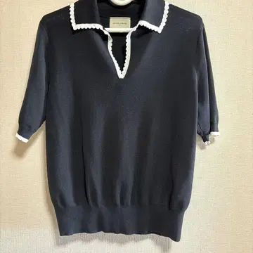 UNITED ARROWS 반팔 니트 블랙