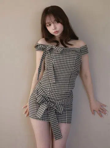 안드메리 루반 리본 세트 베이지 M