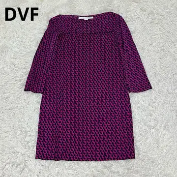 DVF 다이앤 폰 파스텐버그 실크 올 패턴 원피스