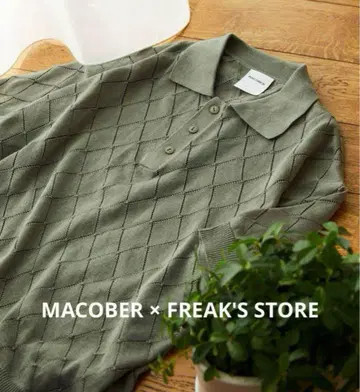 FREAK'S STORE 마코바 별주 다이아 무늬 니트 피케 셔츠