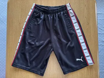 PUMA 하프 팬츠 L 푸마 블랙 검정 숏 저리 숏팬츠