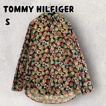 Tommy 타미힐피거 올 패턴 긴팔 BD 셔츠 레트로 S y2k