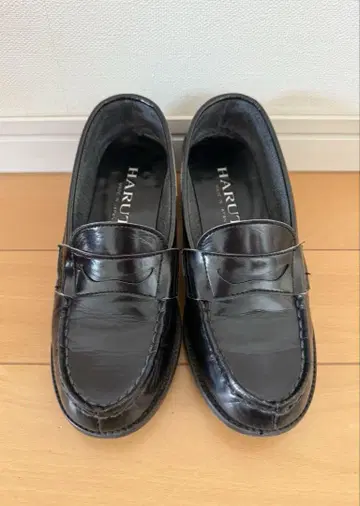 HARUTA 로퍼 가죽 신발 힐 5cm