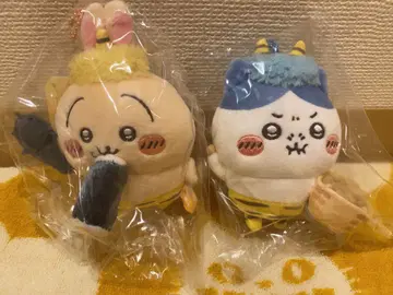 치이카와 (먼작귀) 절분 마스코트 봉제 인형 하치와레 토끼 세트 오니