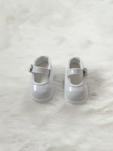 유아 SD 1/6 20cm 인형용 화이트 멜리 제인 신발