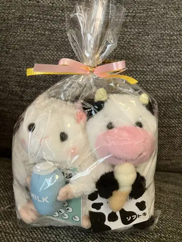 코이와이 농장 소프트 소 & 밀키 양 봉제 인형 세트