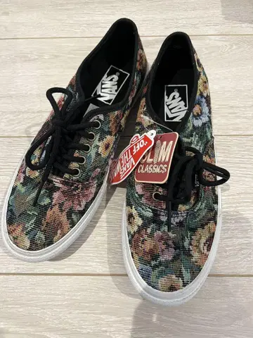 레어템! VANS 자카드 꽃무늬 스니커즈 24.5