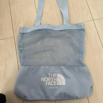 THE NORTH FACE 메쉬 에코백 스카이블루