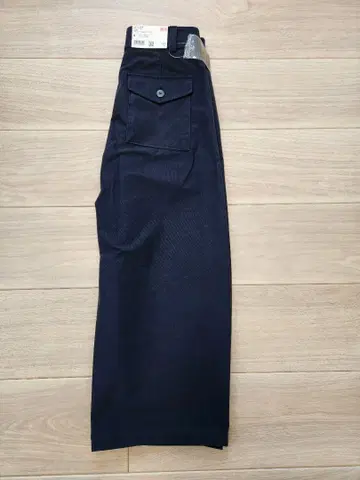 유니클로 저지 배럴 레그 팬츠 네이비 NAVY 69 M