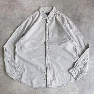 랄프 로렌 셔츠 구제 의류 포니 자수 그레이 파랑 2XL 13828