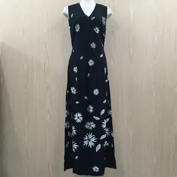 아츠로타야마 꽃무늬 V 넥 원피스 F0717B01