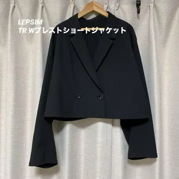 TR W 브레스트 숏 자켓 / LEPSIM