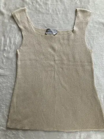 Max Mara 베이지 탱크탑 L 100% 실크