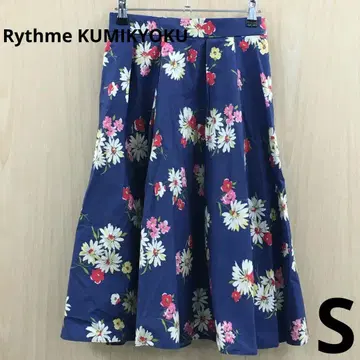 Rythme KUMIKYOKU 꽃무늬 플레어 스커트 F0717B08