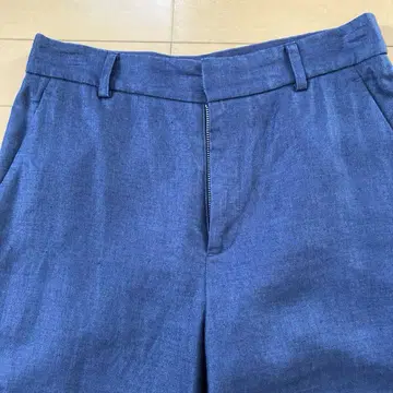 23구 린넨 네이비 와이드 팬츠 38