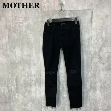 MOTHER LOOKER ANKLE 블랙 데님 25
