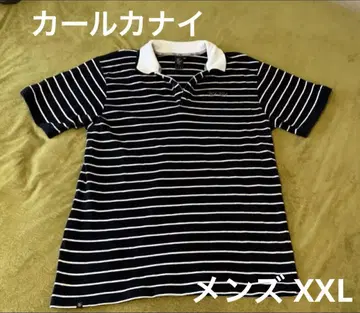 Karl Kani 칼카니 이중 옷깃 자수 피케 셔츠 XXL