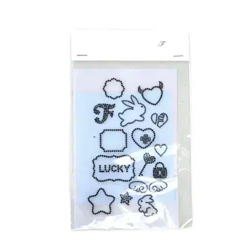 Let's sparkle kit / black/큐빅 키트