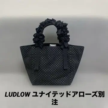 LUDLOW 도트 무늬 토트백 라드로우