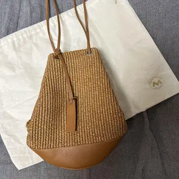 마르코마지 복조리 바스켓백 브라운 카멜