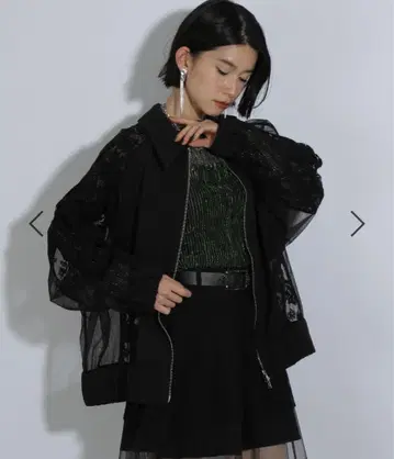 HARE 레이스 자켓 블랙