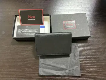 Neu 가죽 명함지갑 블랙 파랑