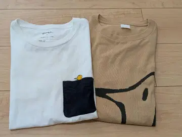 오야스미 펑펑 티셔츠 2장 세트