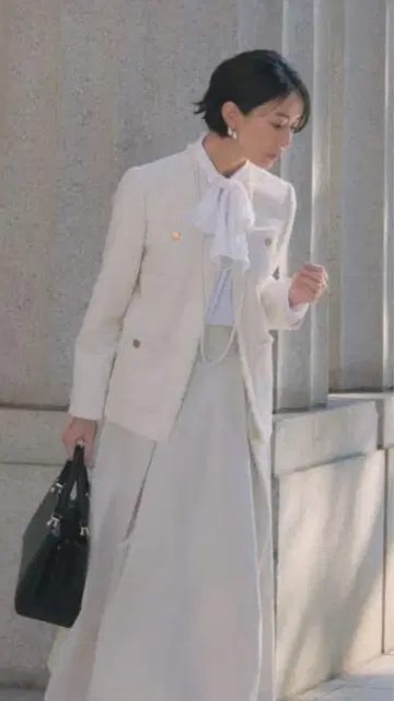 PLST 자카드 플레어 스커트 L