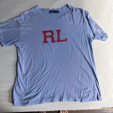 폴로 RL 로고 티셔츠 반팔 라이트 블루 랄프 로렌 L