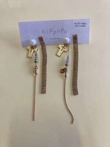 hippopo 멀티 웨이 귀걸이 골드