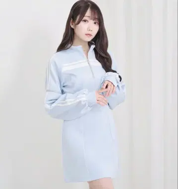 로제뮤즈 2way 저지 미니 원피스 색스